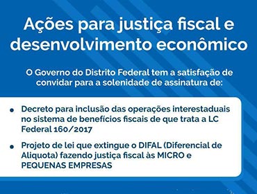Ações Para Justiça Fiscal e Desenvolvimento Econômico
